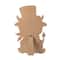 Glitzhome® 24" St. Patrick's Wooden Highland Cow Porch Decor